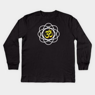 Om Symbol Aum sign Yoga Meditation Mantra Kids Long Sleeve T-Shirt